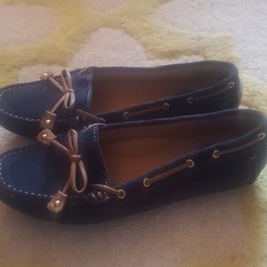 Suede Clarks Loafers